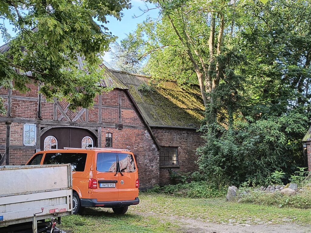 Haus in das 1962 ein Meteorit einschlug