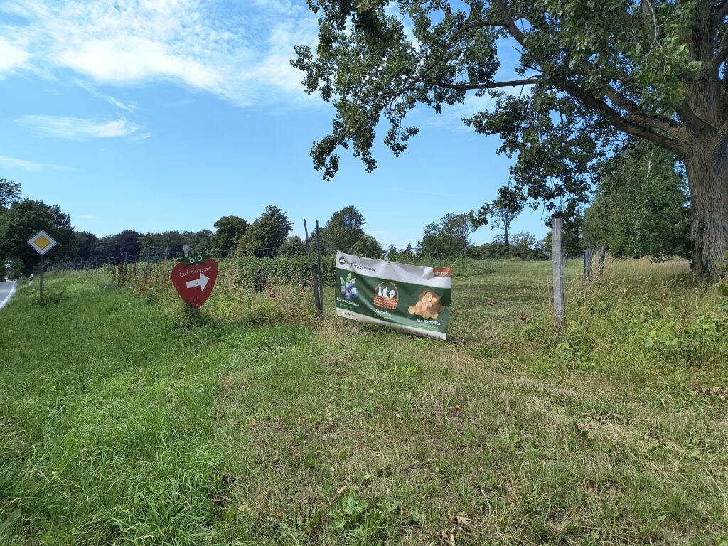 Hof Birkenmoor Hinweisschild