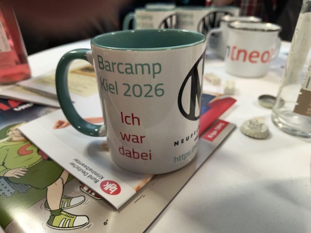 aktuelle Barcamptasse
